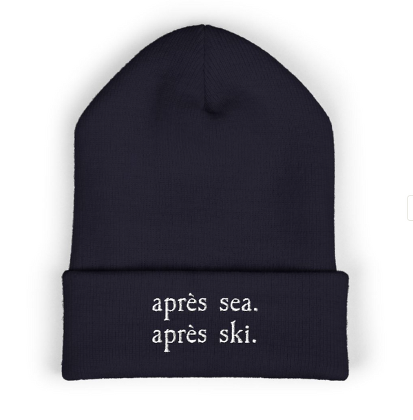 Apres sea apres ski Cuffed Beanie